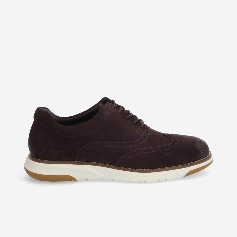 ECHO II BROGUE M - OILY SUEDE - MARRON